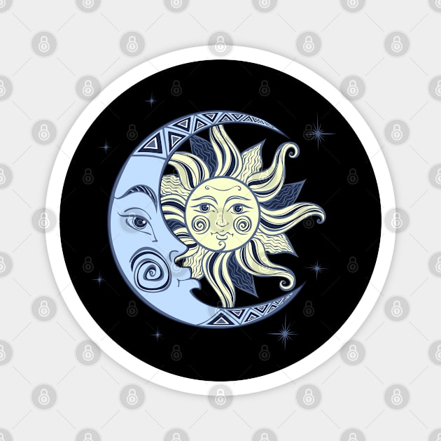 Moon and Sun Magnet by TambuStore